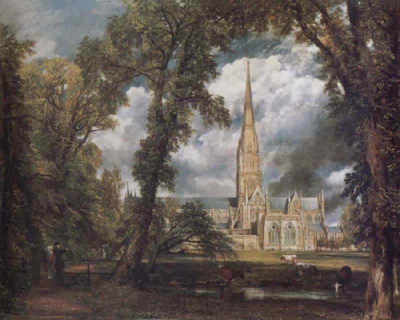 John Constable Salisbury Cathedral from the Bishop's Grounds Norge oil painting art